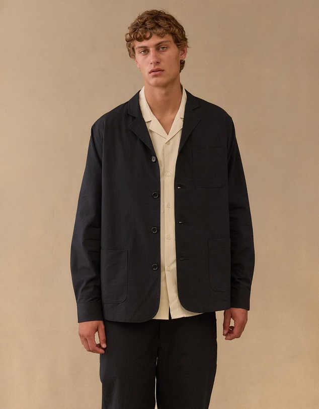 Charlton  - Deconstructed Seersucker Suit Jacket
