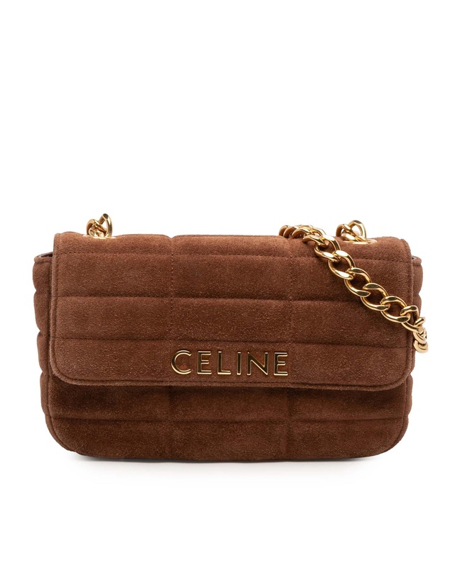 Pre-Loved by Azura Reborn - Pre-Loved Suede Monochrome Shoulder Bag