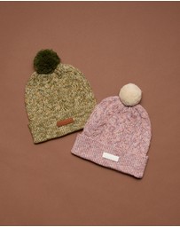 Crywolf - POM POM BEANIE Heather Speckle
