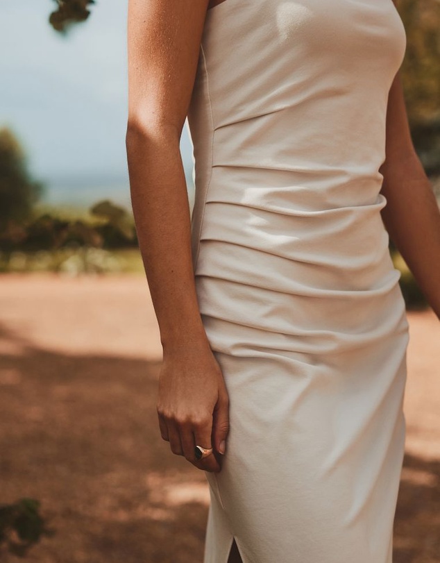NEXT - Textured Bandeau Midi Dress