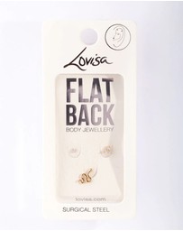 Lovisa - Gold Surgical Steel Snake Flat Back Pack