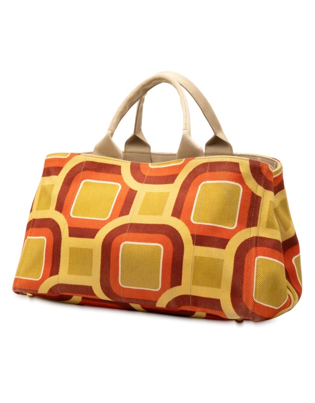Pre-Loved by Azura Reborn - Pre-Loved Large Printed Canvas Canapa Soho Satchel