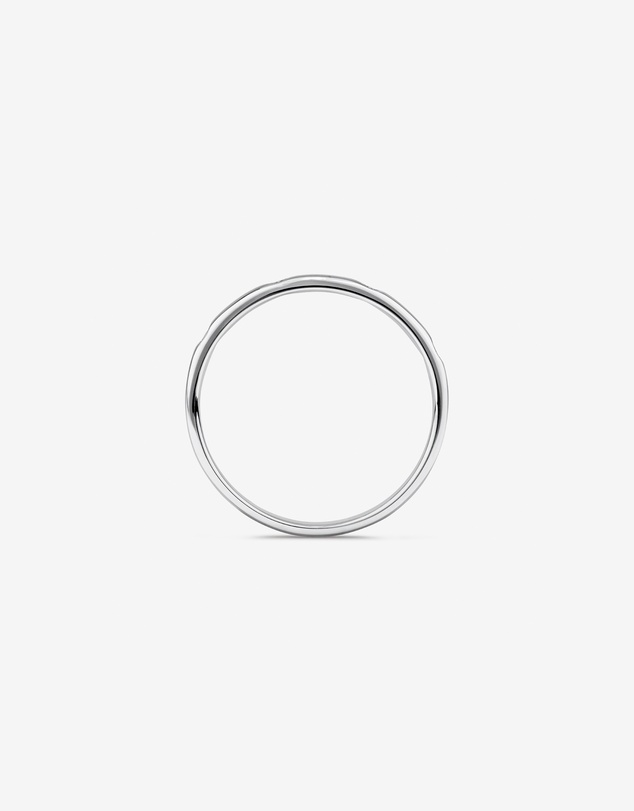 Michael Hill - Bezel Set Diamond Accent Minimalism Ring in 10kt White Gold
