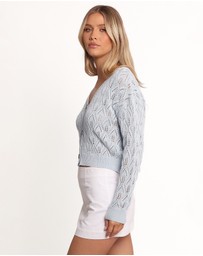 Petal & Pup - Ellen Cardigan - Pale Blue
