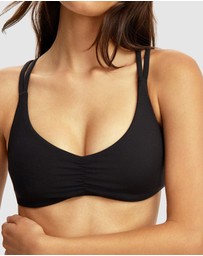Cotton On Body Active - Ultra Soft Scrunch Front Strappy Crop