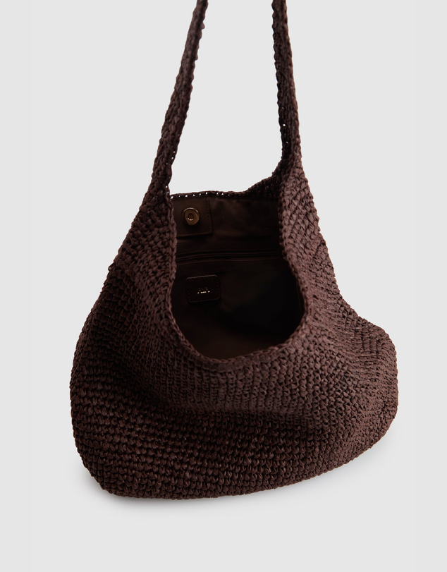 AYA - Fallon Straw Large Shoulder Bag