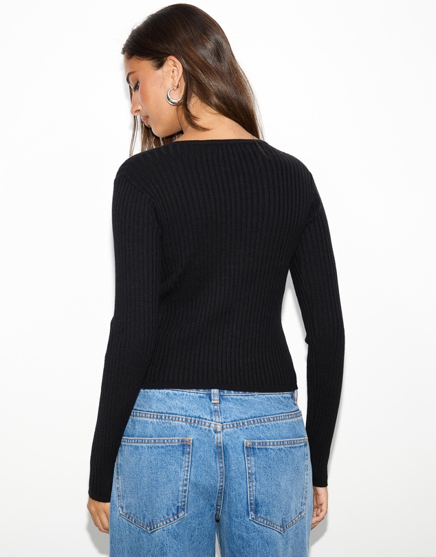 Dazie - Tessa Cropped Knit Cardigan