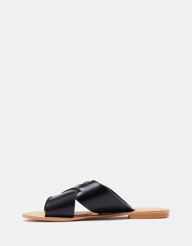 Just Because - Vega Leather Flat Sandals