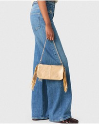 Maje - Miss M Pouch Metal Rippled Small Leather Goods