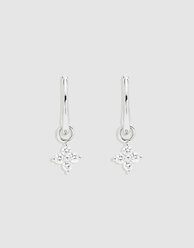 By Charlotte - Crystal Bloom Hoops