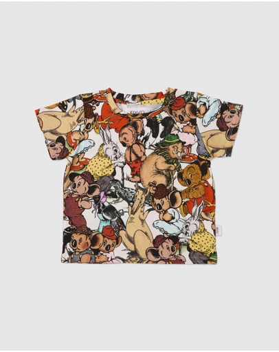 Kip&Co - KipCo x Blinky Bill Blinky And Friends Kids Organic Cotton T-Shirt - Babies-Teens