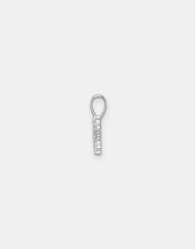 Zoe Olivia - 9K White Gold Lab Grown Diamond Initial R Pendant