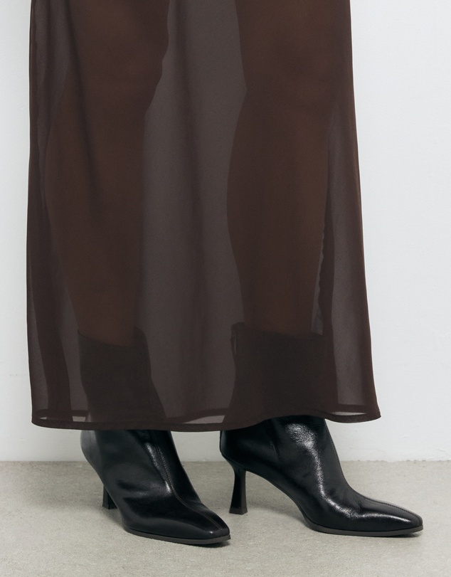 AERE - Karina Leather Ankle Boots