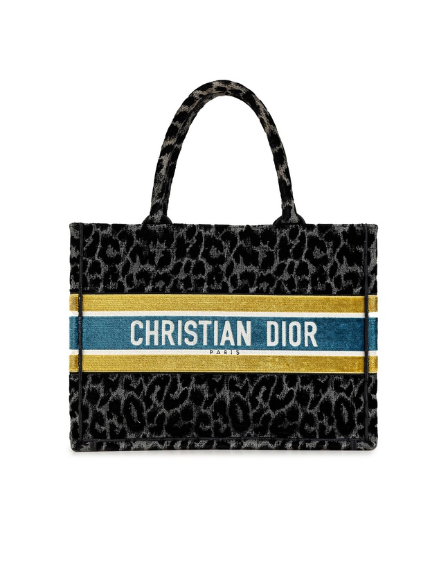 Pre-Loved by Azura Reborn - Pre-Loved Dior Book Tote LeopardPrint Velvet