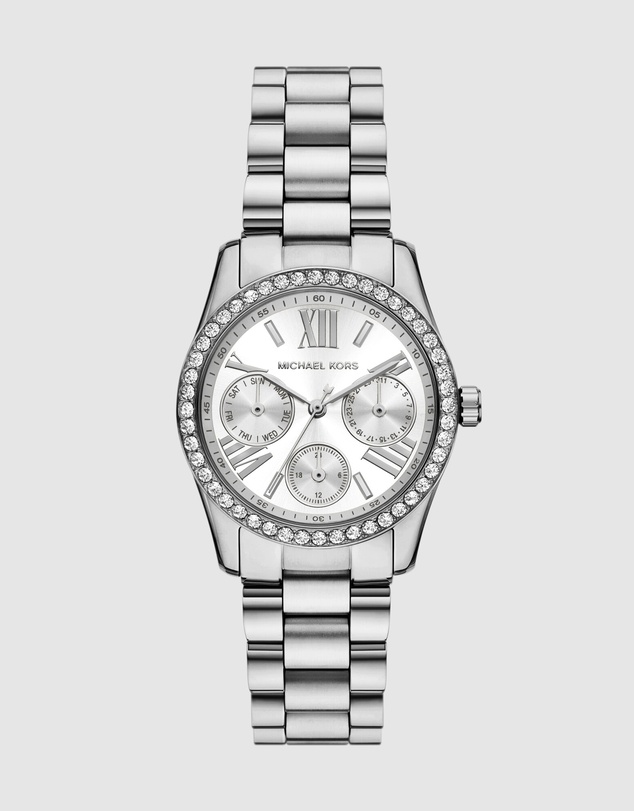 Michael Kors - Lexington Silver Chronograph Watch