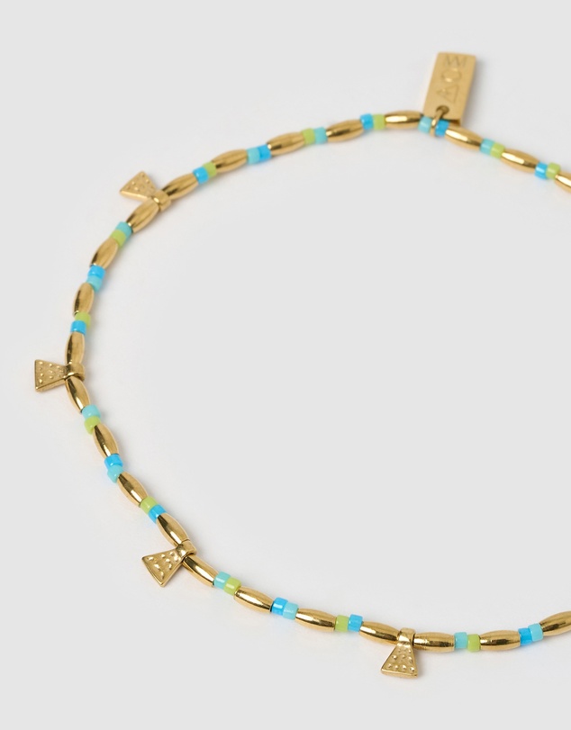 Arms Of Eve - Natalia Gold Anklet - Ocean