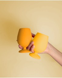porter green - stemm | silicone unbreakable wine glasses
