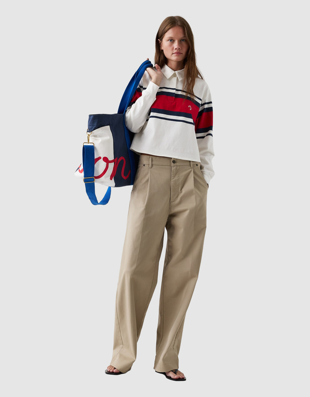 GAP - GAP x Malbon LS Cropped Rugby Polo