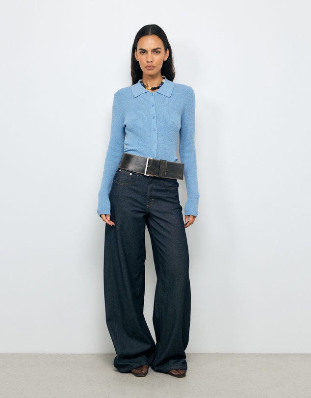 AERE - Asha Textured Knit Cardigan