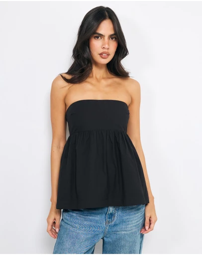 AERE - Sofia Removable Strap Bandeau Top