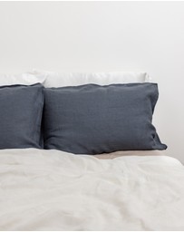 SILK MAGNOLIA - French Linen Pillowcase