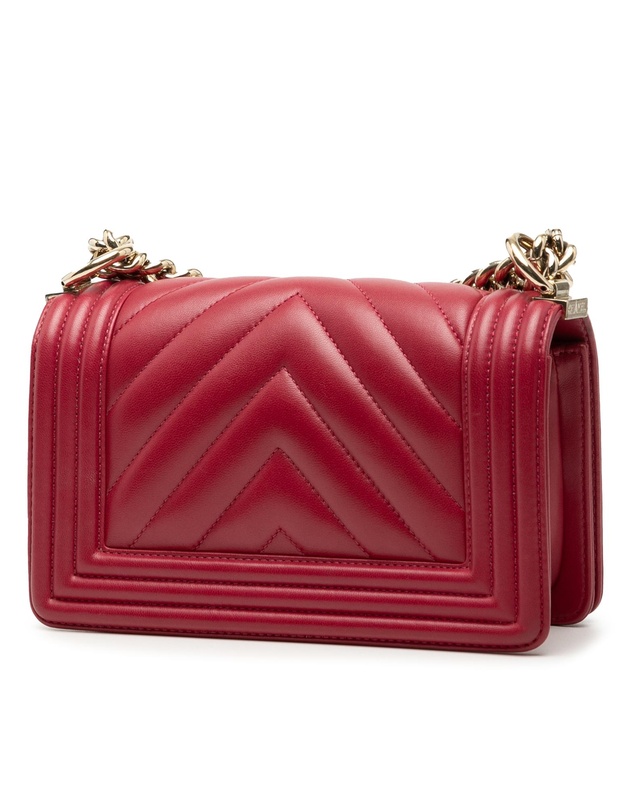 Pre-Loved by Azura Reborn - Pre-Loved Small Chevron Calfskin Boy Flap