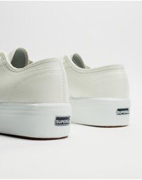Superga - 2790 Tumbled Leather Sneakers