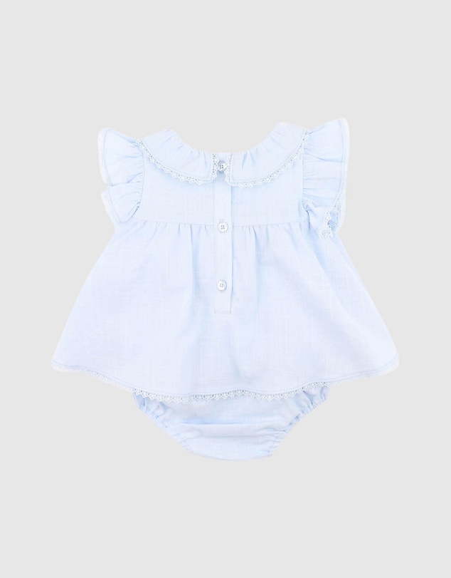 Bebe by Minihaha - Poppy Embroidered Overlay Bodysuit - Babies