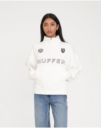 Huffer - Panelled 1/4 Zip 350