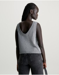 Calvin Klein Jeans - Metallic Knit Tank Top