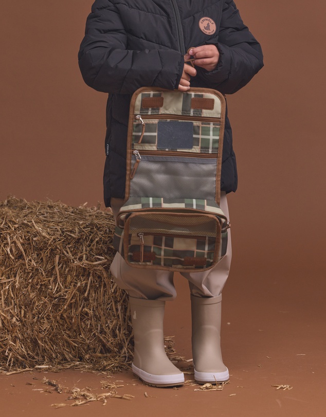 Crywolf - HANGING TOILETRY BAG Field Plaid