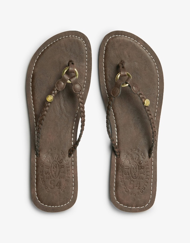 Superdry - Faux Leather Braided Flip Flop