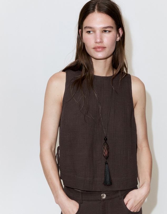 M.N.G - Bambula Tie Top