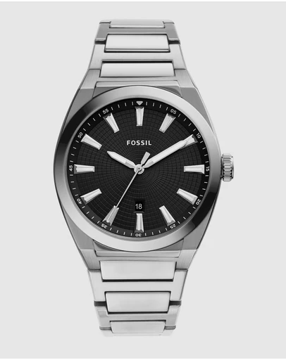 Fossil - Everett Silver-Tone Analogue Watch FS5821
