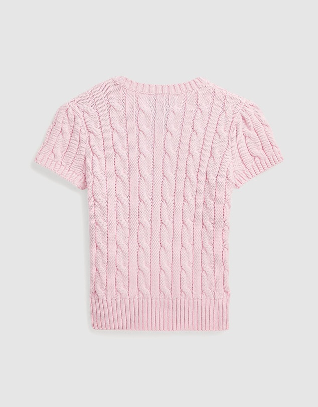 Polo Ralph Lauren - Cable-Knit Cotton Short-Sleeve Sweater - Babies-Kids