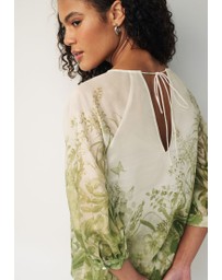 NEXT - Sheer Puff Sleeve Blouse