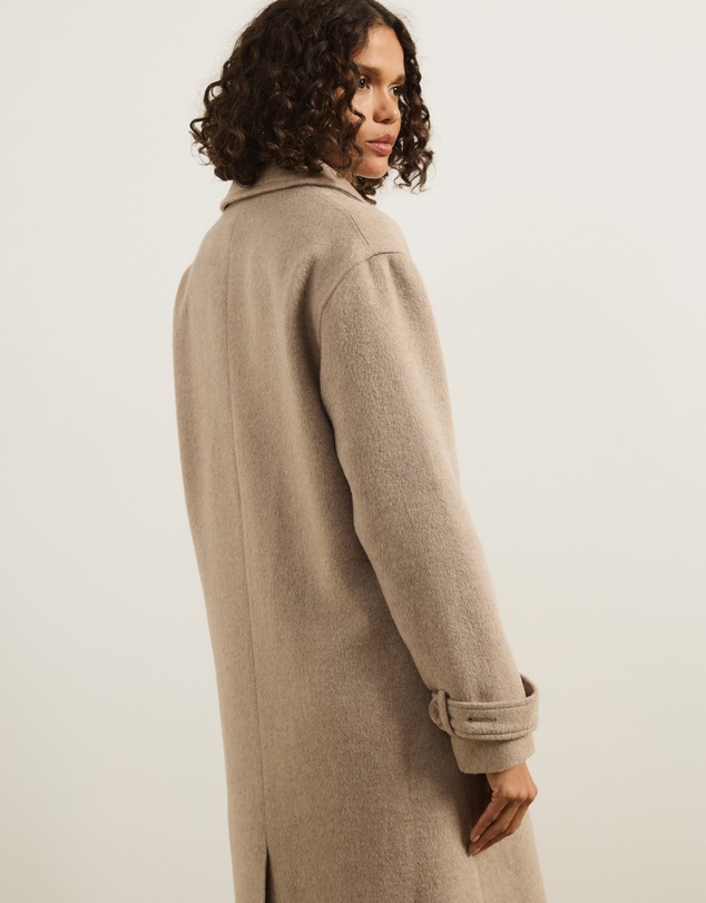 Atmos&Here - Layla Wool Blend Double Breasted Coat