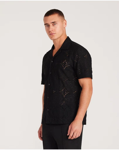 Calibre - Mosaic Lace Short Sleeve Shirt