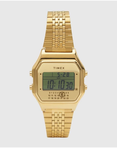 TIMEX - Timex x MM6 T80 34mm Gold-tone Gift Set w/ Extra Bracelet