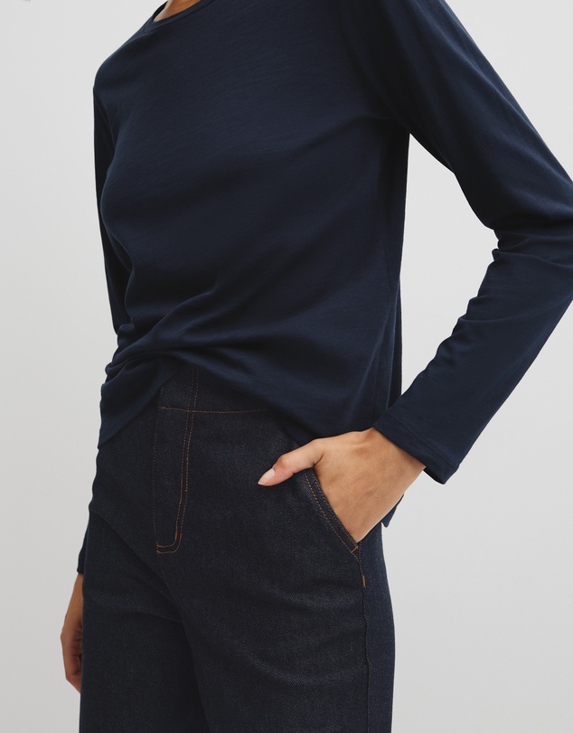 Country Road - Australian Good Earth Cotton Textured Slub T-shirt