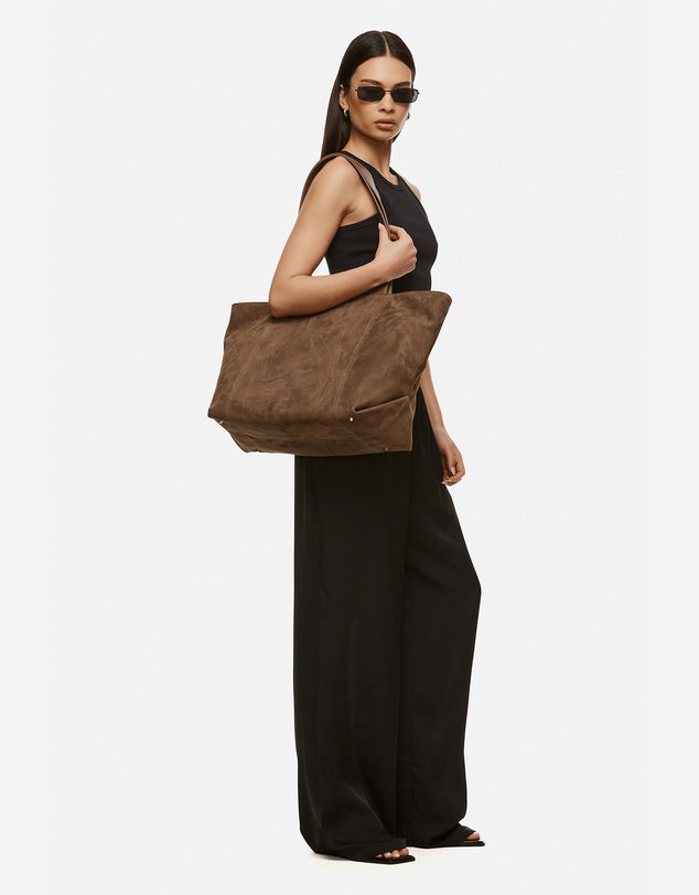Nakedvice - The Gina Mocha Suede Bag