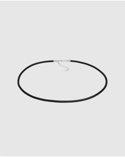 Elli Jewelry - Necklace Textile Chain 925 Sterling Silver