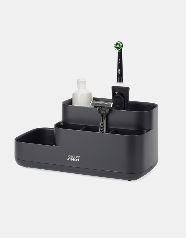 Joseph Joseph - EasyStore™ Bathroom Caddy with Matt Black Finish