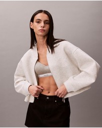 Calvin Klein Jeans - Smooth Cropped Relaxed Bomber Jacket
