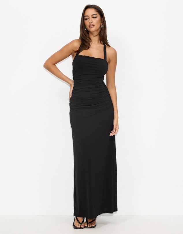 Dazie - Nightfall Halter Maxi Dress
