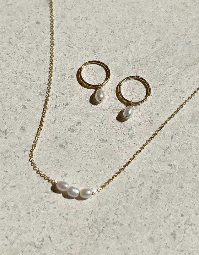 SAINT VALENTINE - The Mini Pearl Duo Set - Gold