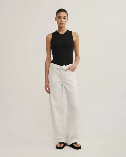 Witchery - Fold Waist Slouch Jeans