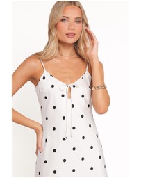 Petal & Pup - Jamila Midi Dress - White Polka Dot