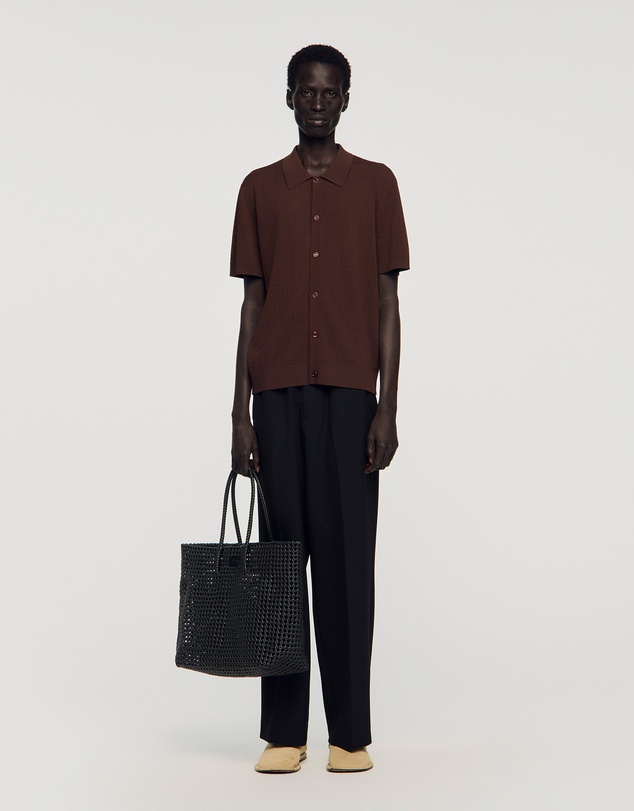 Sandro - Braided Tote Messenger