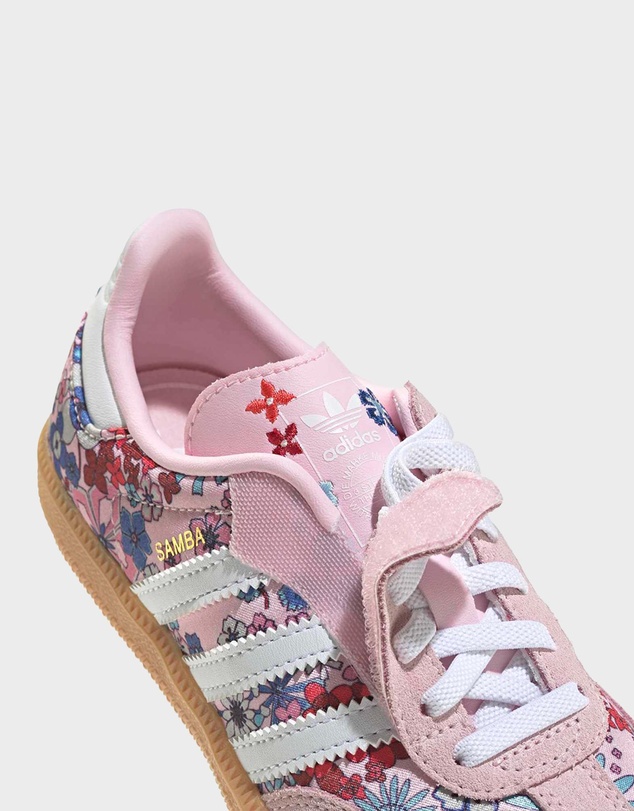 adidas Originals - Adidas Liberty London Samba OG Comfort Closure Elastic Lace Shoes - Kids